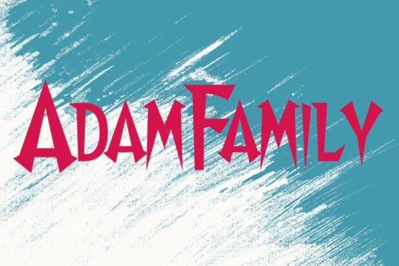 Adam Family Font for Spooky and Seasonal Craft Projects