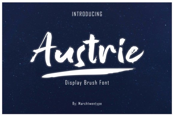 Austrie Font: A Bold Display Font for Creative Projects