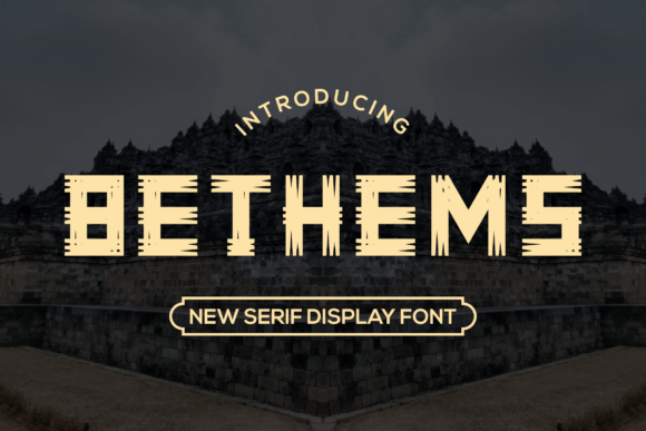 Bethems: A Bold Display Font for Business Creativity