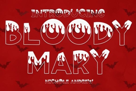Bloody Mary Font for Halloween Branding and Spooky Designs