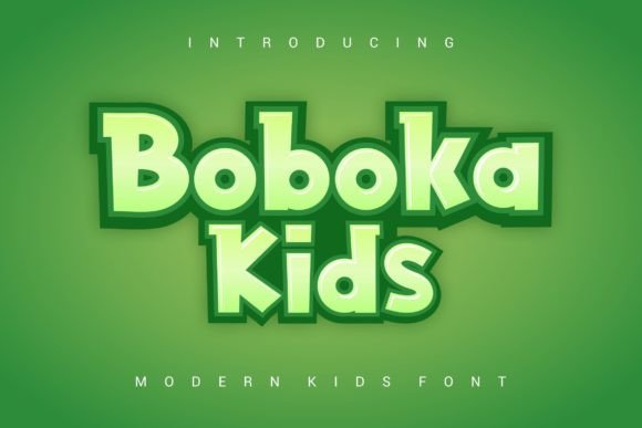 Boboka Kids Font for Creative and Playful Design Projects