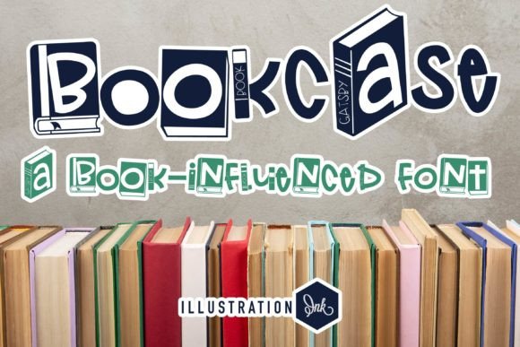 Bookcase Font for Creative Makers and Handmade Brands
