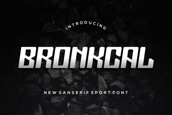 Bronkcal: A Modern Display Font for Web Design Projects