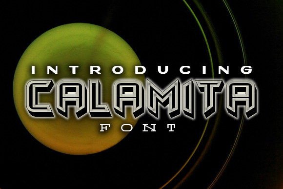 Calamita: A Unique 3D Display Typeface for Digital Creatives