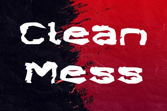 Clean Mess Display Font for Eye-Catching Designs