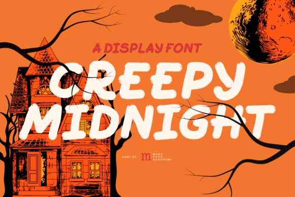 Creepy Midnight Font for Spooky Designs and Display Creativity