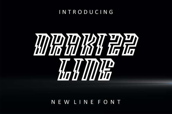 Drakizz Line: A Modern Display Font for Bold Branding