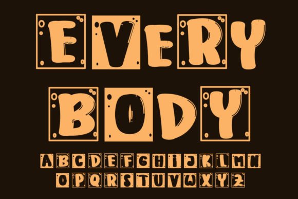 Every Body: A Playful Display Font for Creative Projects