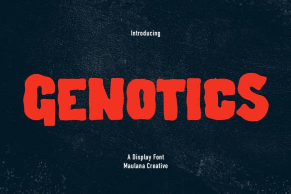 Genotics: A Bold Display Font for Creative Branding