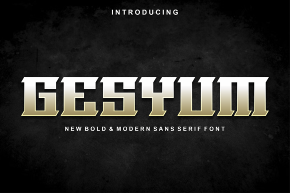 Gesyum Display Font for Eye-Catching Campaigns