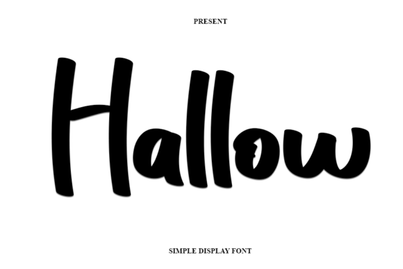 Hallow Handwritten Font for Creative Projects