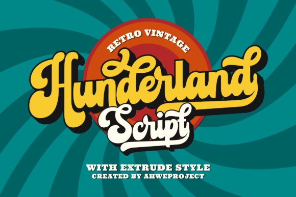 Hunderland: A Retro-Style Script Font for Bold Editorial Design