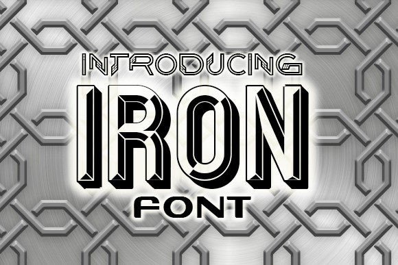 Iron: A Bold 3D Typeface for Impactful Branding