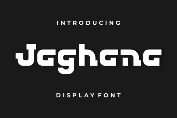Jaghana Font for Creative Display and Handmade Projects