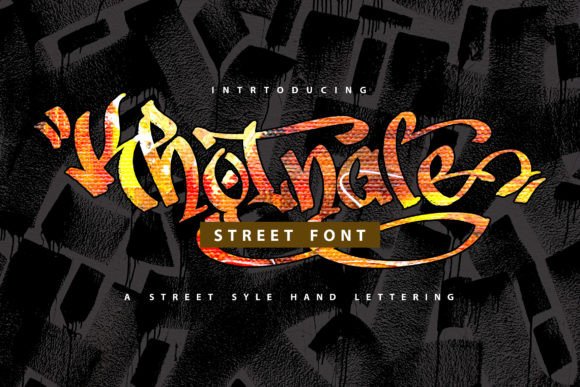 Khotnale: A Graffiti-Style Font for Creative Makers