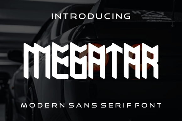 Megatar: A Modern Display Font for Professional Branding