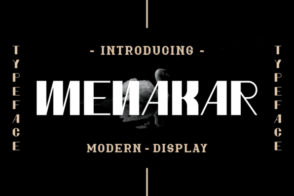 Menakar: A Bold Display Font for Creative Makers