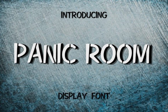 Panic Room: A Stencil Display Font for Bold Branding