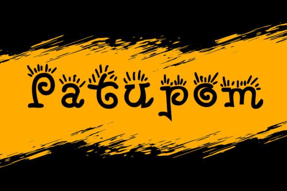 Patupom: A Whimsical Font for Small Business Branding