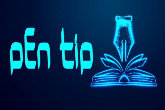 Pen Tip: A Modern Display Font for Creative Branding