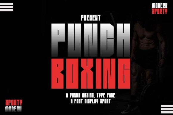 Punch Boxing Font for Handmade Creations and More