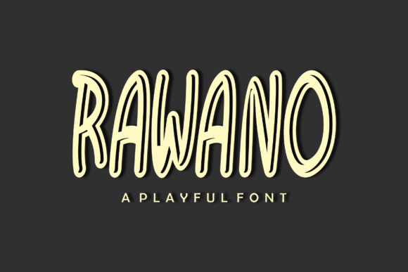 Rawano: A Playful Display Font for Editorial Design