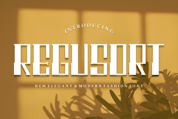 Regusort: A Modern Display Font for Web Design Projects