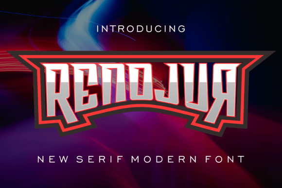 Renojur Display Font for Creative Publishing