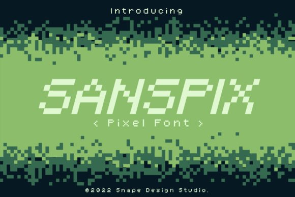 Sanspix: A Retro Pixel Font for Modern Editorial Design