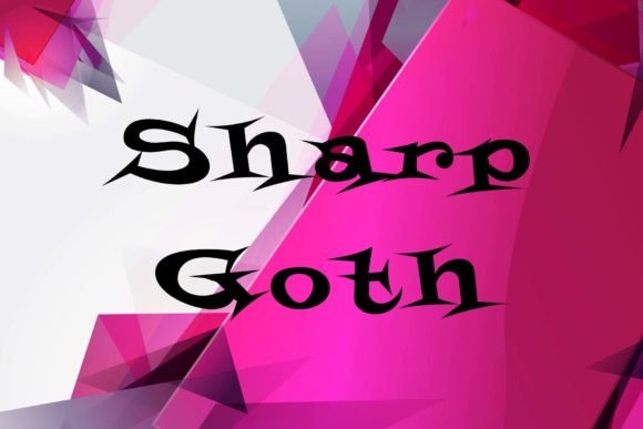 Sharp Goth: A Display Font That Captures the Essence of Gothic Elegance