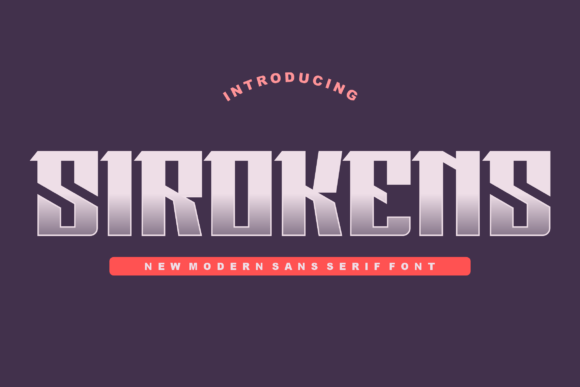 Sirokens: A Modern Display Font for Digital Creativity