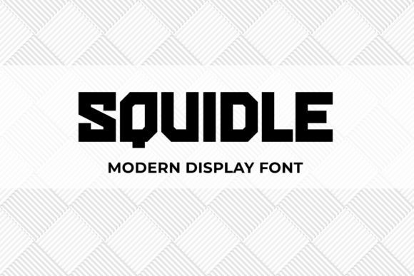 Squidle: A Bold Display Font for Modern Editorial Design