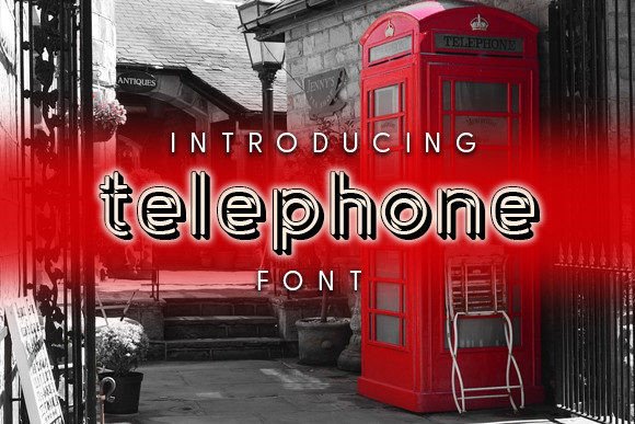Telephone: A Stylish Display Font for Editorial Projects