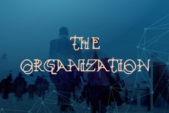 The Organization: A Mysterious Display Font for Creative Campaigns