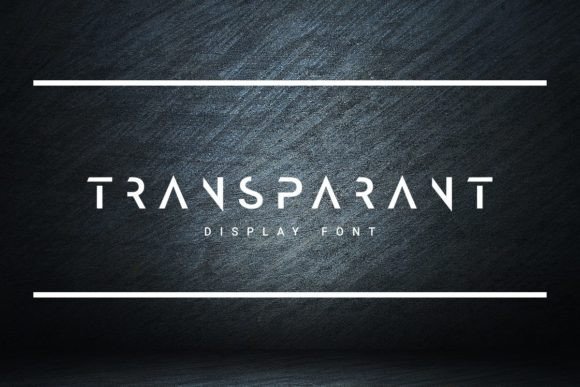 Transparant: A Clean Display Font for Bold Visual Impact