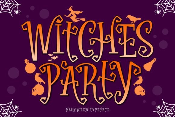 Witches Party: A Spooky Display Font for Halloween Designs